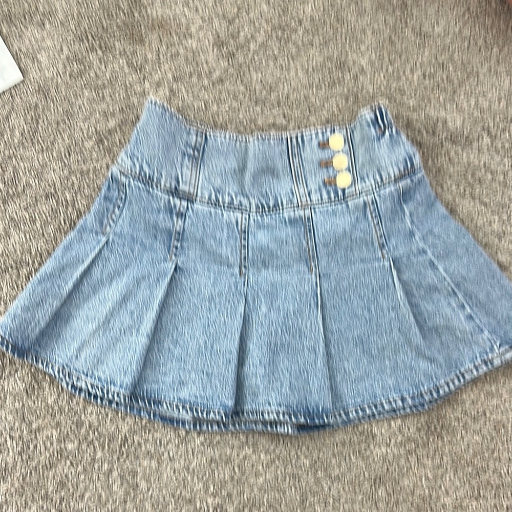 Abercrombie Kids Blue Denim Skirt